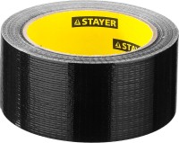 Армированная лента, STAYER Professional 12086-50-25, универсальная, влагостойкая, 48мм х 25м, черная,  ( 12086-50-25 )