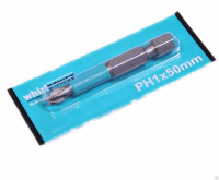 Бита крестовая для шуруповерта, PH1, длина 50 мм, E 1/4", 1 шт, WHIRLPOWER (271405001)