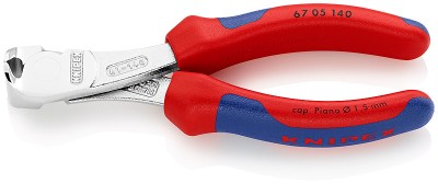 Кусачки торцевые особой мощности хромированные 140 мм, KNIPEX,  ( KN-6705140 )