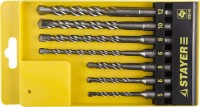 Набор STAYER "PROFI" Буры по бетону, хвостовик "SDS-Plus", 5х110; 6х110; 6х160; 8х110; 8х160; 10х160; 12х160мм; 7шт,  ( 2930-H7 )