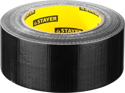 Армированная лента, STAYER Professional 12086-50-50, универсальная, влагостойкая, 48мм х 45м, черная,  ( 12086-50-50 )