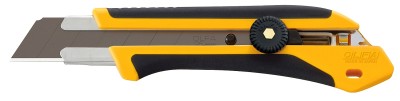 Нож OLFA с выдвижным лезвием, двухкомпонентный корпус, трещоточный фиксатор, 25мм  ,  ( OL-XH-1 )