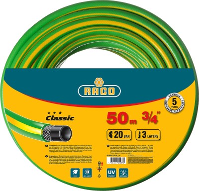 Шланг RACO CLASSIC поливочный, 20атм., армированный, 3-х слойный, 3/4"х50м,  ( 40306-3/4-50_z01 )