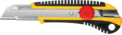 Нож с винтовым фиксатором HERCULES-25, сегмент. лезвия 25 мм, STAYER ( 09141_z01 )