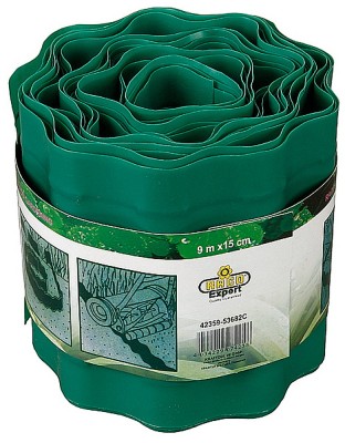 Лента бордюрная RACO, цвет зеленый, 15см х 9 м,  ( 42359-53682C )