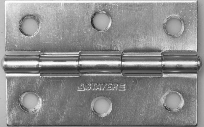 Петля дверная STAYER "MASTER" универсальная, цвет белый цинк, 75мм ,  ( 37611-75-1 )