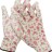 Перчатки GRINDA садовые, прозрачное PU покрытие, 13 класс вязки, бело-розовые, размер M  ,  ( 11291-M )