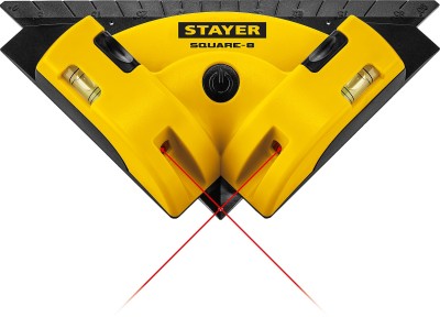 STAYER SQUARE-8  угольник лазерный для кафеля, 8 м, точн. +/-0,4 мм/м, ( 34928 )