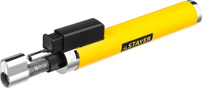 Газовая горелка-карандаш "MaxTerm", STAYER "MASTER" 55560, с пьезоподжигом, регулировка пламени, 1100С,  ( 55560 )