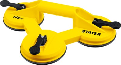 Стеклодомкрат STAYER "MASTER" MAXLift, пластмассовый, тройной, 140 кг  ,  ( 33718-3 )