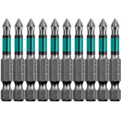 Optimum Line Биты, PH1, 50 мм, тип хвостовика E 1/4", 10 шт в блистере, KRAFTOOL,  ( 26122-1-50-10 )