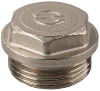 Заглушка GENERAL FITTINGS, 6-ти гранная головка с прижимной шайбой, латунь, наружная резьба, 3/4",  ( 51100-3/4 )