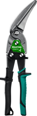 KRAFTOOL Ножницы по металлу Alligator, левые удлинённые, Cr-Mo, 280 мм ( 2328-LL )