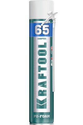 Пена "PREMIUM 65" монтажная, адаптерная, всесезонная, 750мл, KRAFTOOL,  ( 41175 )