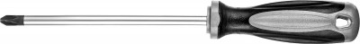Отвертка MIRAX 25096-3-15, закаленный стержень, двухкомпонентная рукоятка, PH3x100мм,  ( 25096-3-15 )
