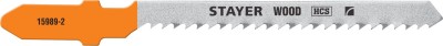 Полотна STAYER, T119BO, для эл/лобзика, HCS, по дереву, ДСП, фигур. рез, T-хвост., шаг 2мм, 50мм, 2шт ( 15989-2_z02 )