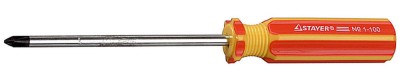Отвертка STAYER "MASTER", Сr-V, PH № 1-100мм,  ( 2510-1-10 )